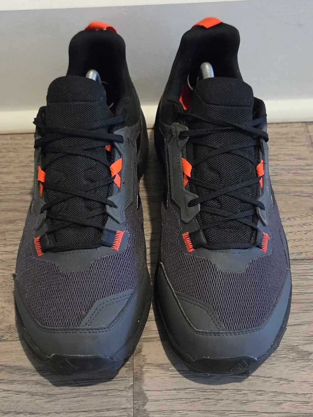 adidas Terrex AX4 Trail Hiking Shoes Sneakers - Grey & Solar Red - Size 12 Men's